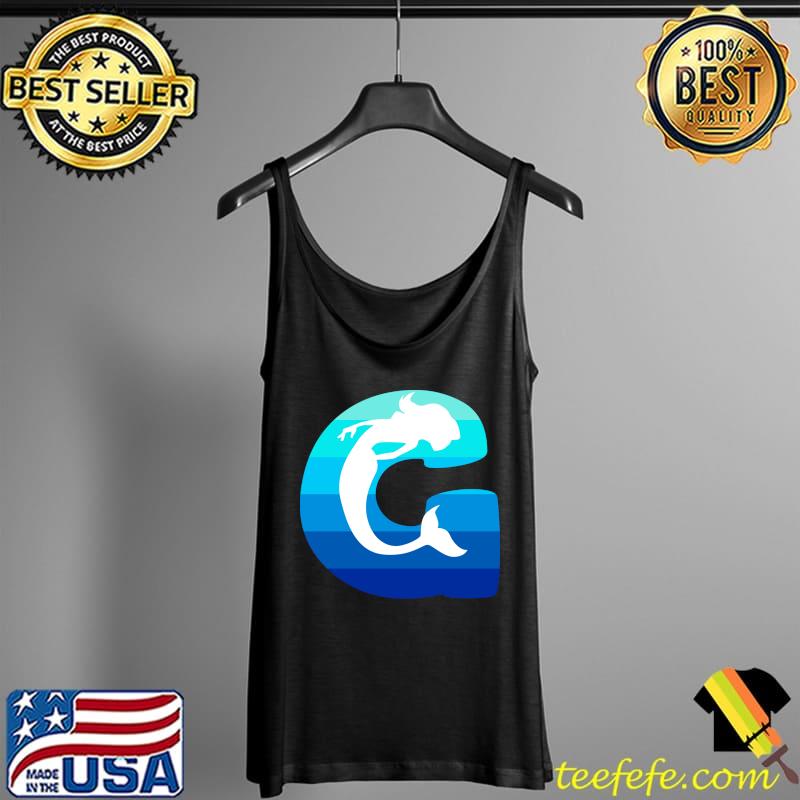 Mermaid G Favorite Letter & Number Funny Birthday Initial T-Shirt Tank Top Mermaid G Favorite Letter & Number Funny Birthday Initial T-Shirt Tank Top