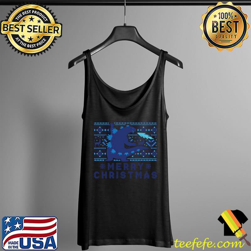 Merry Christmas - godzilla T-Shirt Tank Top Merry Christmas - godzilla T-Shirt Tank Top