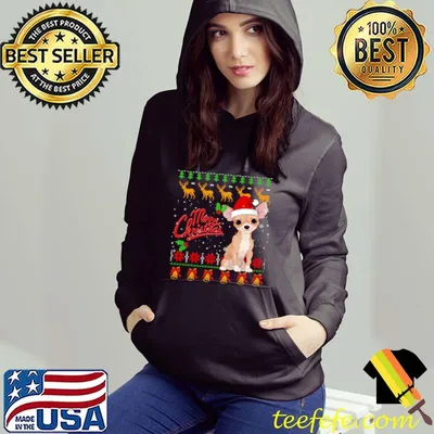 Merry Christmas Lighting Ugly Chihuahua Christmas T-Shirt