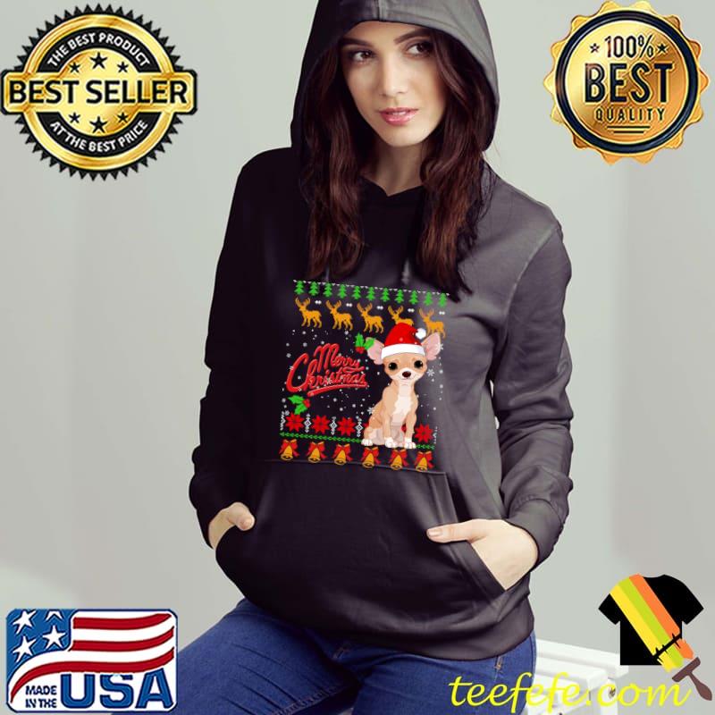 Merry Christmas Lighting Ugly Chihuahua Christmas T-Shirt