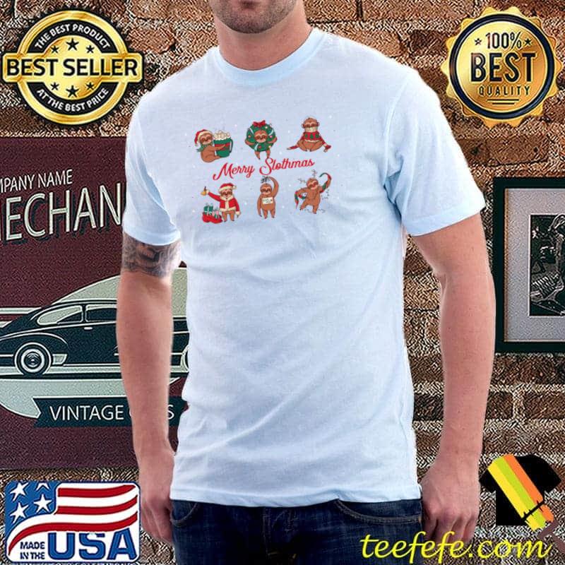 Merry Slothmas Christmas T-Shirt Unisex Merry Slothmas Christmas T-Shirt Unisex