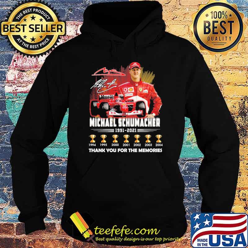 Michael schumacher 1991 2021 thank you for the memories signature s Hoodie Michael schumacher 1991 2021 thank you for the memories signature s Hoodie