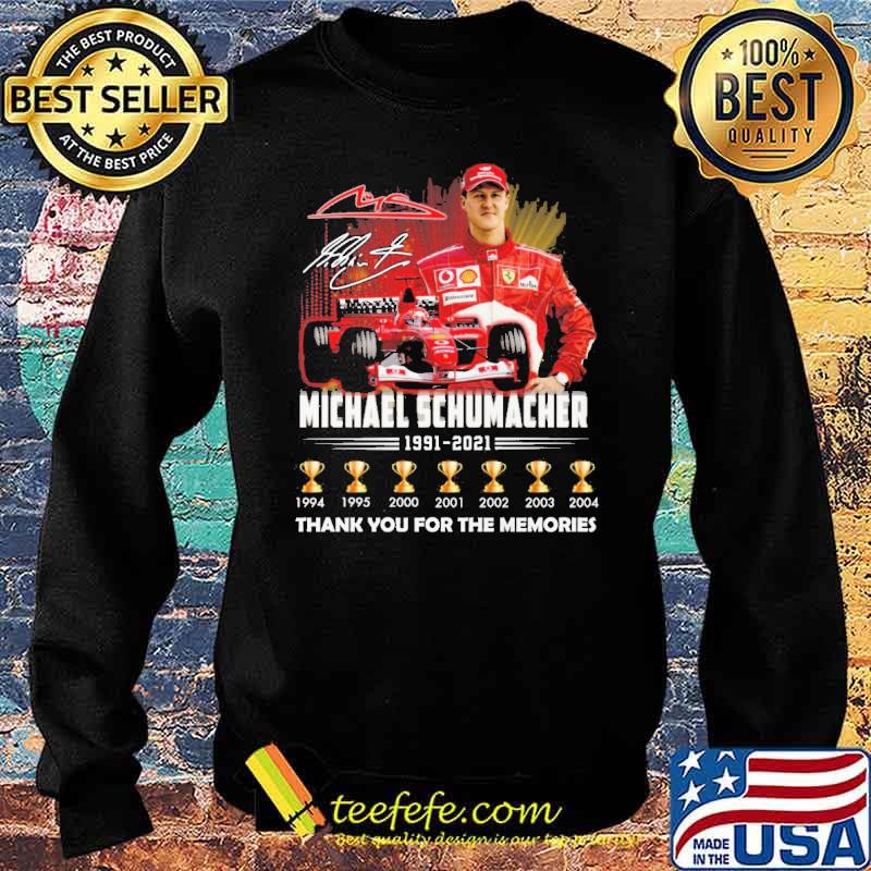 Michael schumacher 1991 2021 thank you for the memories signature s Sweater Michael schumacher 1991 2021 thank you for the memories signature s Sweater