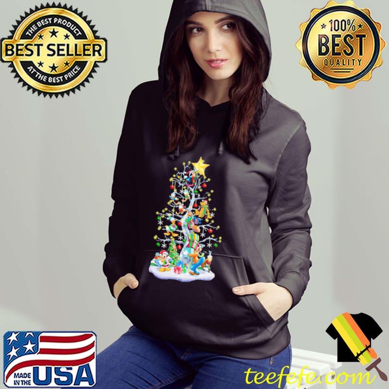 Mickey And Friends Christmas Tree Shirt Hoodie Mickey And Friends Christmas Tree Shirt Hoodie