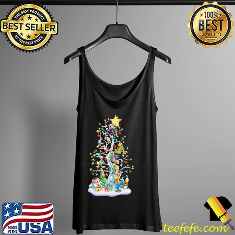 Mickey And Friends Christmas Tree Shirt Tank Top Mickey And Friends Christmas Tree Shirt Tank Top