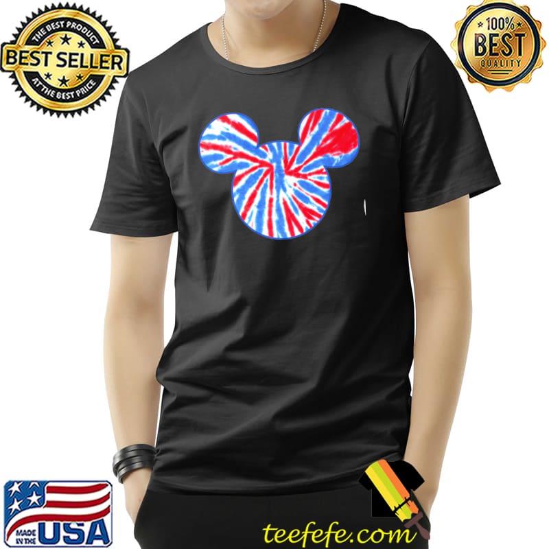 Mickey And Friends Mickey Americana Tie Dye Fill Shirt Unisex Mickey And Friends Mickey Americana Tie Dye Fill Shirt Unisex