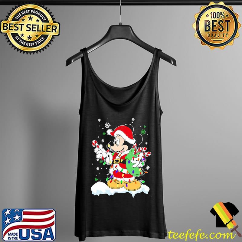 Mickey Christmas Light Shirt Tank Top Mickey Christmas Light Shirt Tank Top