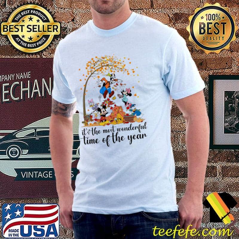 Mickey It's The Most Wonderful Time Of The Year Disney Thanksgiving Shirt Unisex Mickey It's The Most Wonderful Time Of The Year Disney Thanksgiving Shirt Unisex