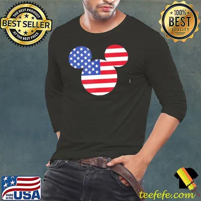 Mickey Mouse America Flag Shirt