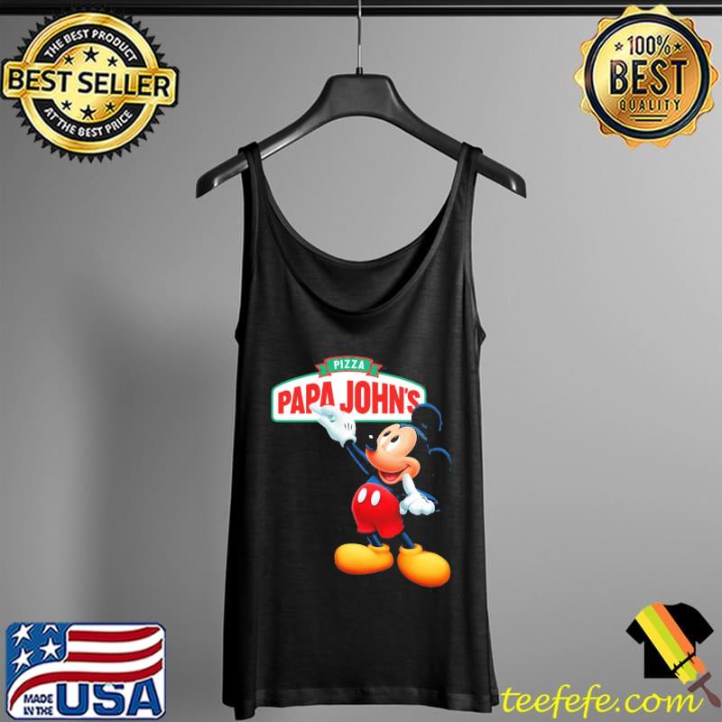 Mickey Mouse Pizza Papa John’s Shirt Tank Top Mickey Mouse Pizza Papa John’s Shirt Tank Top