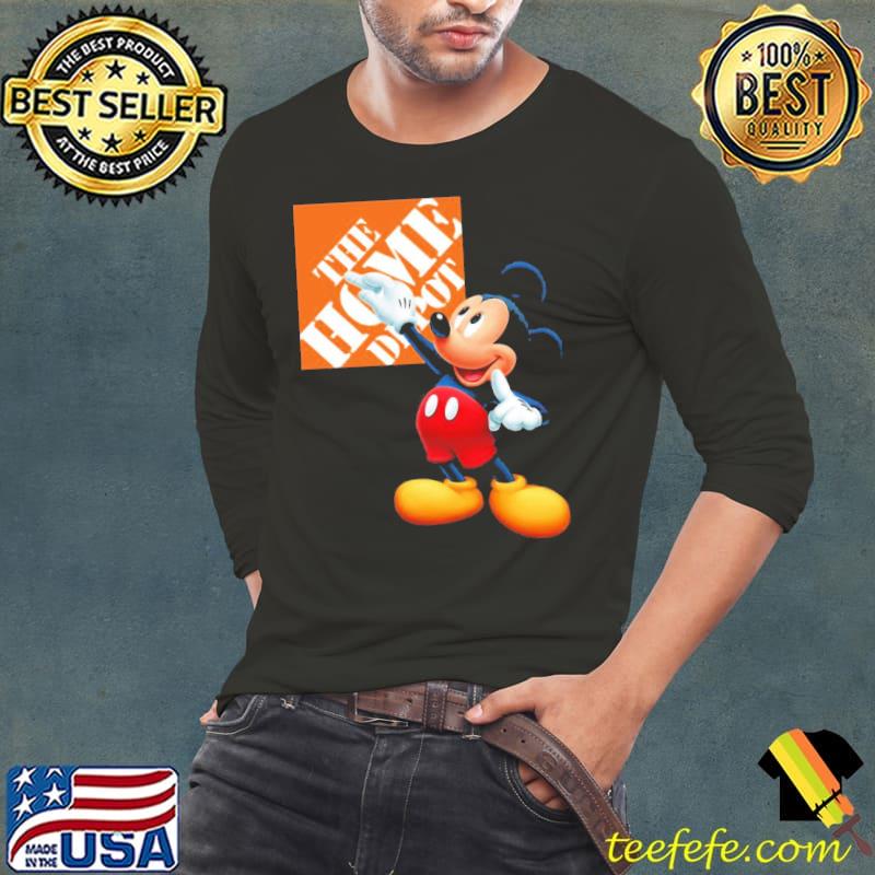 Mickey Mouse The Home Depot Shirt Long Sleeve Tee Mickey Mouse The Home Depot Shirt Long Sleeve Tee
