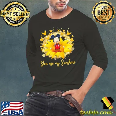 Mickey You Are My Sunshine Sunflower Shirt