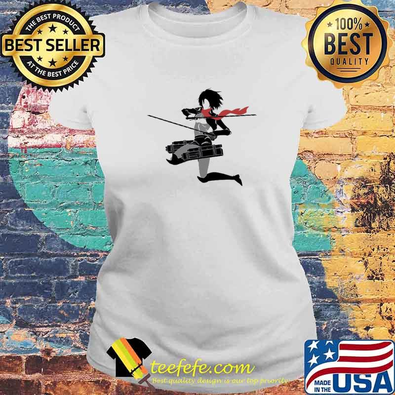 Mikasa Ackerman Anime Shirt Laides tee Mikasa Ackerman Anime Shirt Laides tee