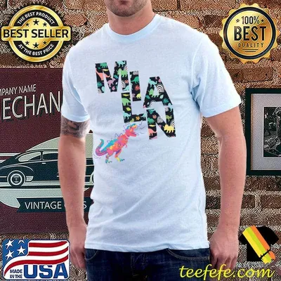 Milan - Cool Boys Name with colorful cute Dinos for Kids Premium T-Shirt
