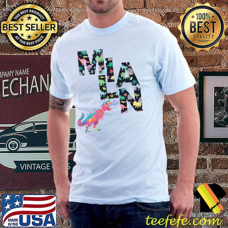 Milan - Cool Boys Name with colorful cute Dinos for Kids Premium T-Shirt