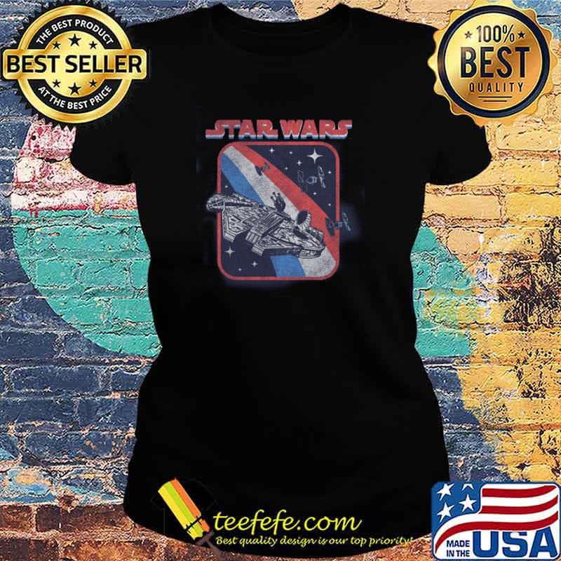 Millennium Falcon Americana Star Wars Shirt Ladies tee Millennium Falcon Americana Star Wars Shirt Ladies tee