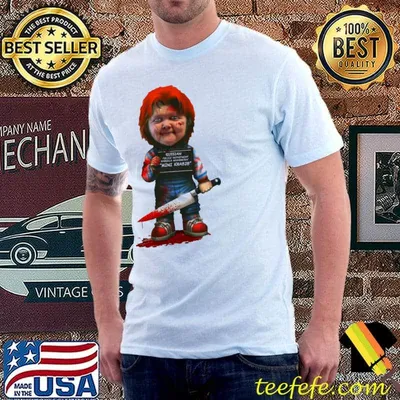 Mini Khabib Arrested Horror Funny Hasbulla Chucky Spoof Halloween Shirt