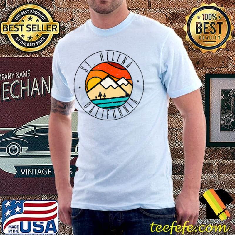 Minimalist Outdoors St. Helena California CA T-Shirt