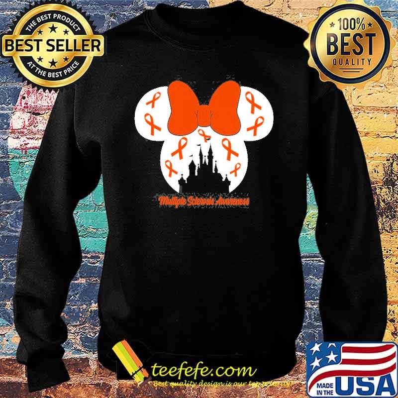 Minnie Mouse Multiple Sclerosis Awareness Month Orange Ribbon Shirt Sweater Minnie Mouse Multiple Sclerosis Awareness Month Orange Ribbon Shirt Sweater