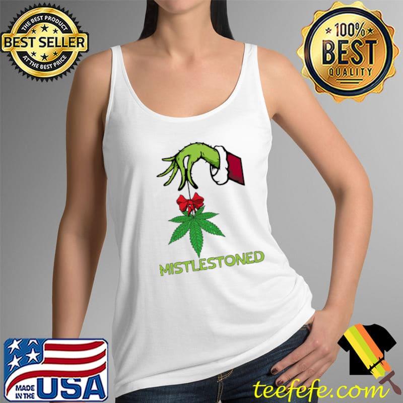 Mistlestoned Cannabis Plan Christmas Shirt Tank Top Mistlestoned Cannabis Plan Christmas Shirt Tank Top