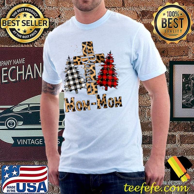 Mom Mom blessed Christmas Leopard Plaid God Cross Raglan Baseball T-s Unisex Mom Mom blessed Christmas Leopard Plaid God Cross Raglan Baseball T-s Unisex