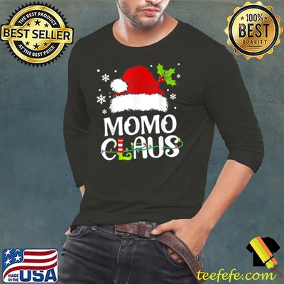 Momo Claus Shirt Christmas Pajama Family Matching Xmas T-Shirt