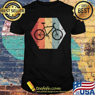Mountain Bike Bicycle - Retro Vintage Men Ladies T-shirt