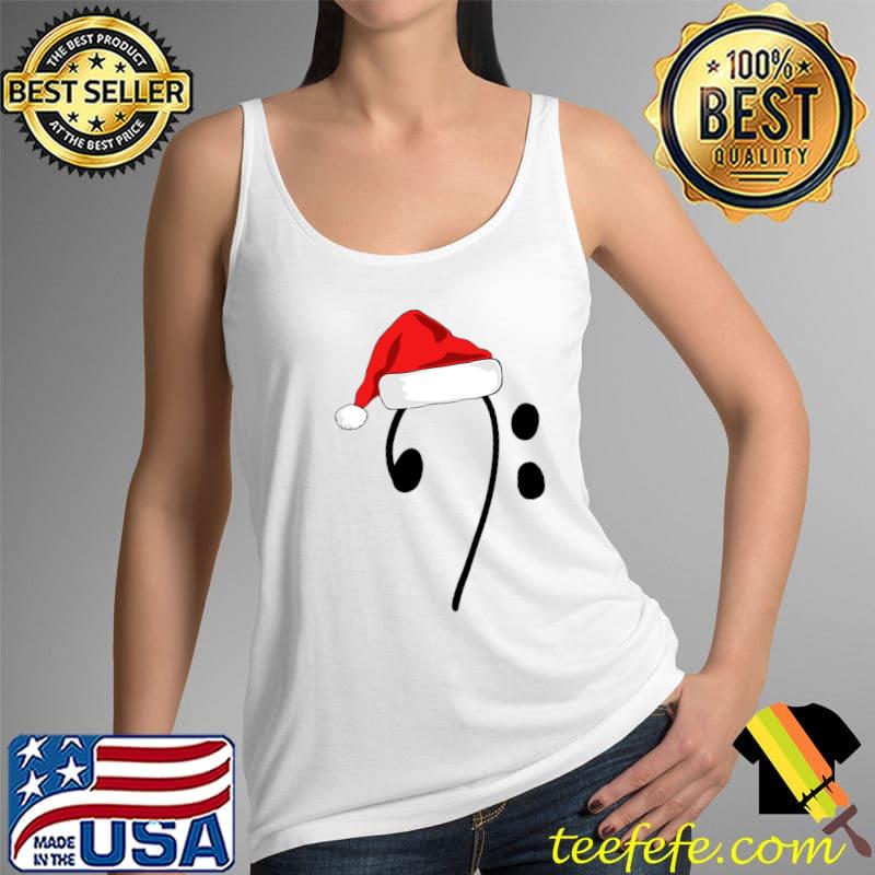music Bass clef santa claus Christmas women note kids T-Shirt Tank Top music Bass clef santa claus Christmas women note kids T-Shirt Tank Top