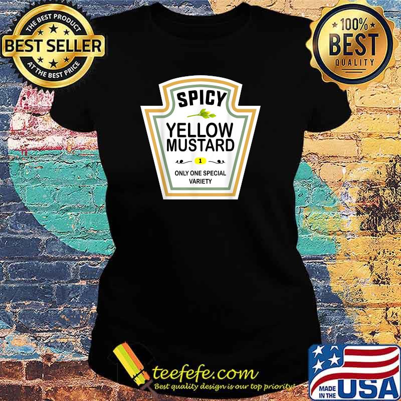 Mustard Condiments Group Halloween Costumes T-Shirt Ladies tee Mustard Condiments Group Halloween Costumes T-Shirt Ladies tee