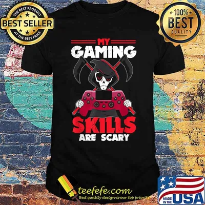 My Gaming Skills Are Scary Halloween For Men Women Kids T-Shirt