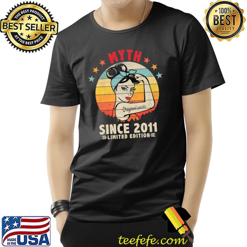 Myth Since 2011 10th Birthday Retro 10 Yrs Old Men Women Premium T-Shirt Unisex Myth Since 2011 10th Birthday Retro 10 Yrs Old Men Women Premium T-Shirt Unisex