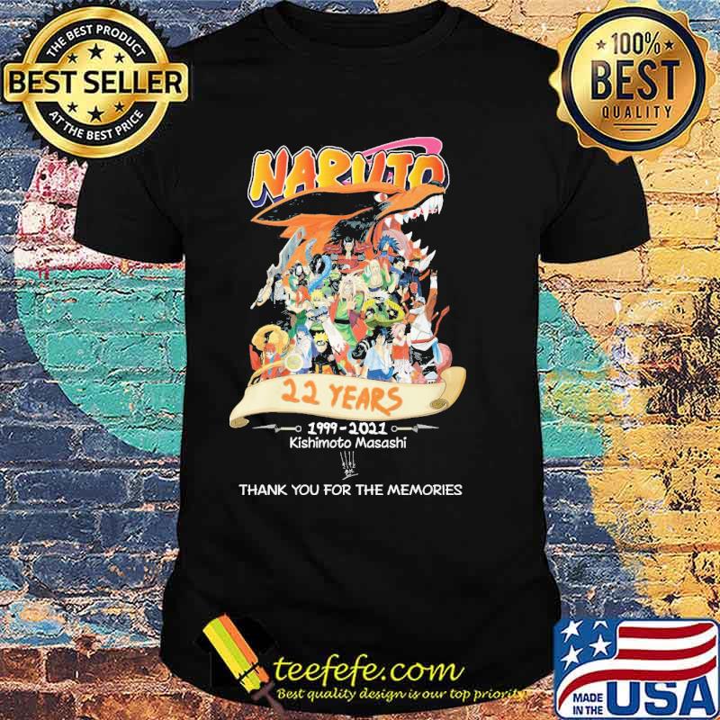 Naruto 22 Years 1999 2021 Kishimoto Masashi Anime Shirt
