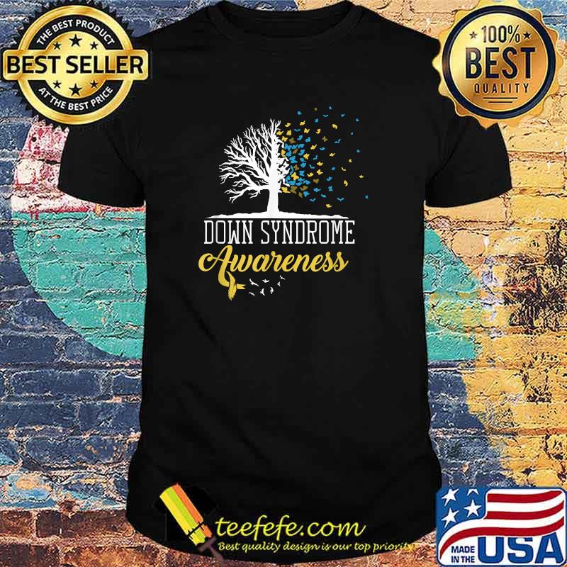 National Down Syndrome Awareness Month Vintage Butterfly T-Shirt