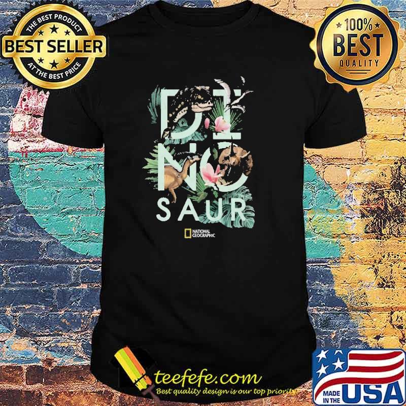 National Geographic Dinosaur and Flowers Shirt