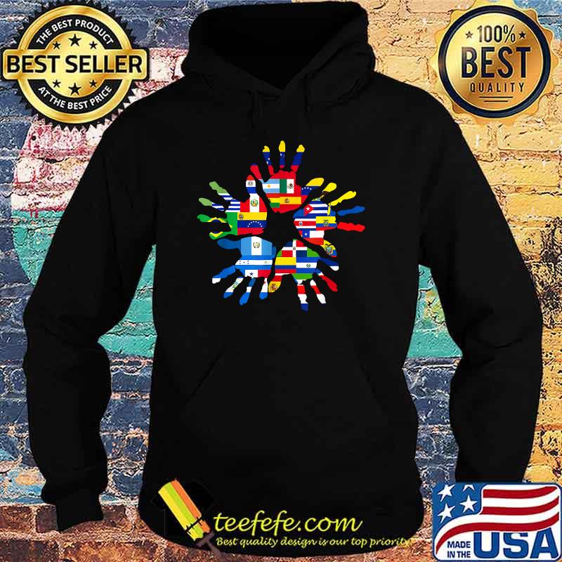 National Hispanic Heritage Month Hispanic Countries Flags T-Shirt Hoodie National Hispanic Heritage Month Hispanic Countries Flags T-Shirt Hoodie
