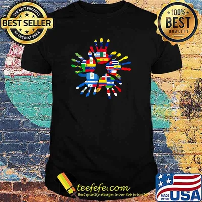 National Hispanic Heritage Month Hispanic Countries Flags T-Shirt