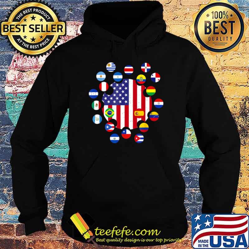 National Hispanic Heritage Month Shirt American Latino Flags Shirt Hoodie National Hispanic Heritage Month Shirt American Latino Flags Shirt Hoodie
