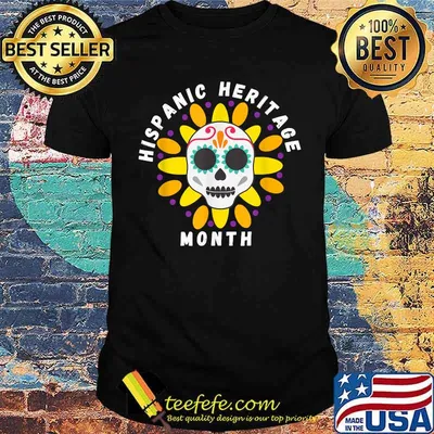 National Hispanic Heritage Month The Skull Sun T-Shirt