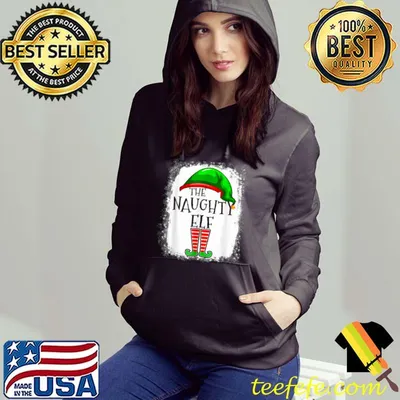 Naughty Elf Matching Group Xmas Funny Family Christmas T Shirt