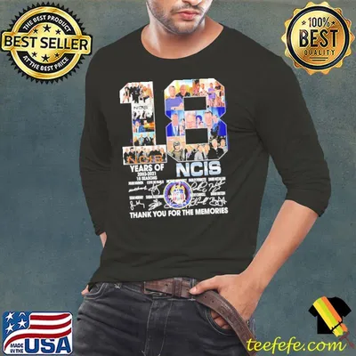 NCIS 18 Years Of 2003 2021 18 Seasons Thank You For The Memories Signatures Shirt