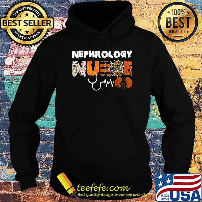 Nephrology Nurse Halloween Dialysis Nursing RN Heartbeat Fun T-Shirt Hoodie Nephrology Nurse Halloween Dialysis Nursing RN Heartbeat Fun T-Shirt Hoodie