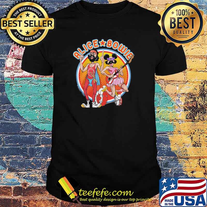 New Alice Bowie Cheech And Chong Fictional Music Group Men'S shirt