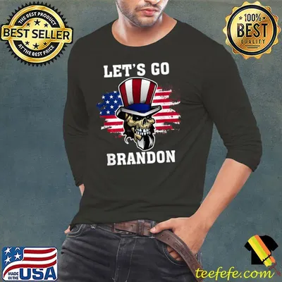 New Let's Go Brandon Skull T-Shirt