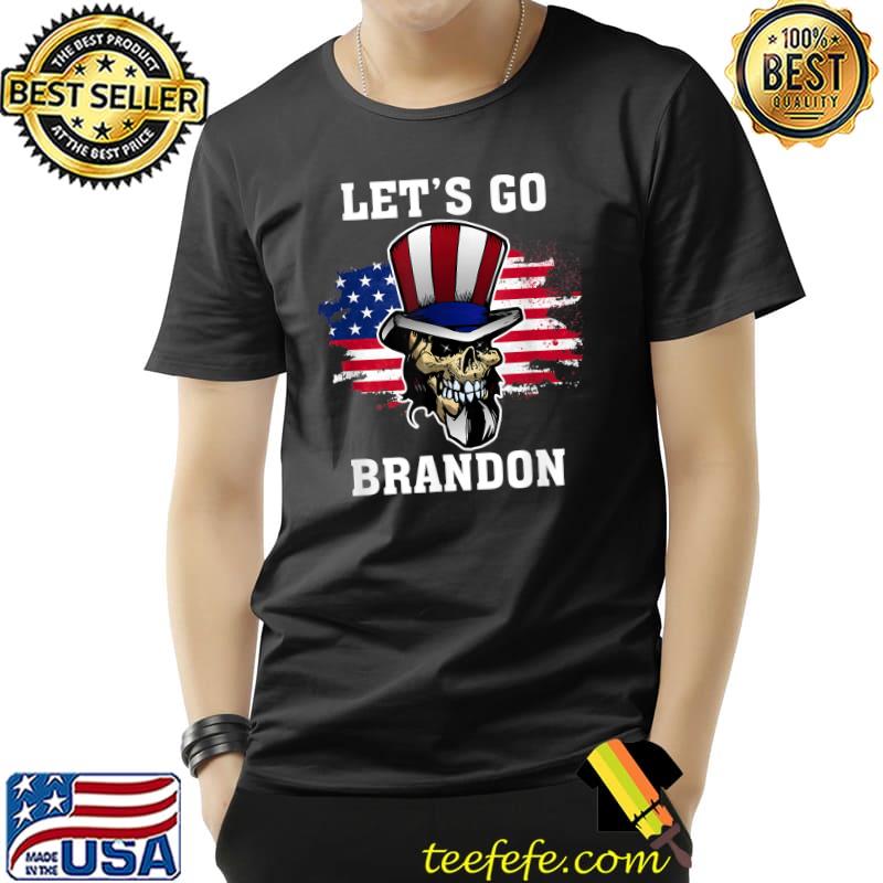 New Let's Go Brandon Skull T-Shirt Unisex New Let's Go Brandon Skull T-Shirt Unisex