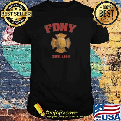 New York City FDNY Vintage Badge T-Shirt