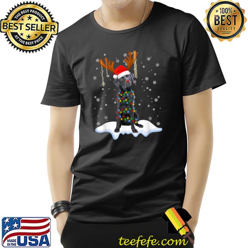 Nice black Lab Labrador Christmas Tree Light Pajama Dog Xmas Gift T-Shirt Unisex Nice black Lab Labrador Christmas Tree Light Pajama Dog Xmas Gift T-Shirt Unisex