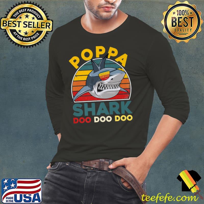 Nice poppa Shark Matching Family Fathers Day Birthday Christmas Premium T-Shirt Long Sleeve Tee Nice poppa Shark Matching Family Fathers Day Birthday Christmas Premium T-Shirt Long Sleeve Tee