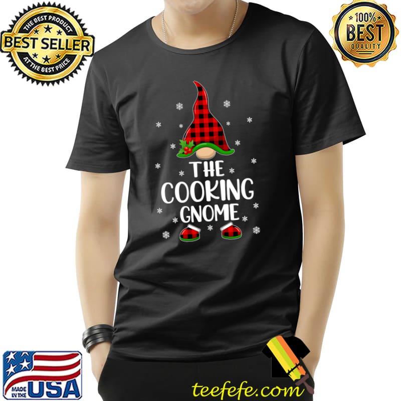 Nice red Buffalo Plaid Matching The Cooking Gnome Christmas T-s Unisex Nice red Buffalo Plaid Matching The Cooking Gnome Christmas T-s Unisex