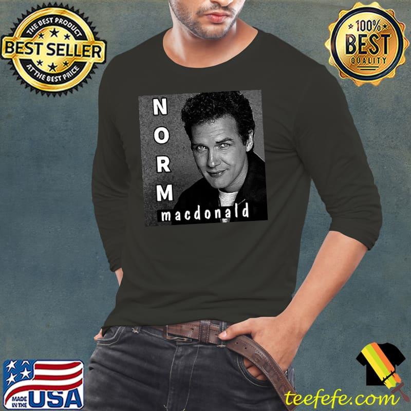 Norm Macdonald 1959 2021 Portrait s Long Sleeve Tee Norm Macdonald 1959 2021 Portrait s Long Sleeve Tee
