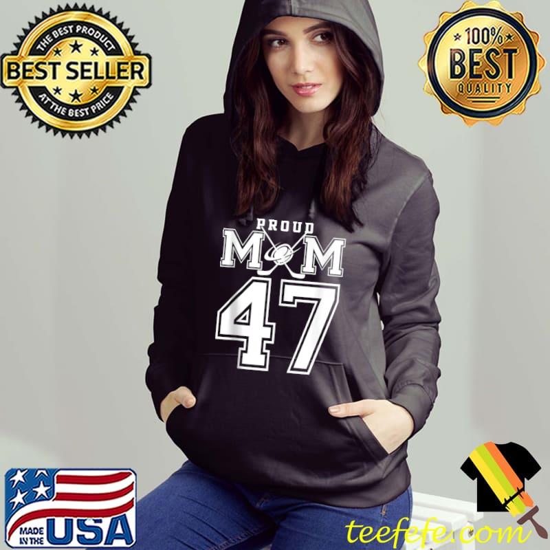 Number 47 Custom Proud Hockey Mom T-shirt